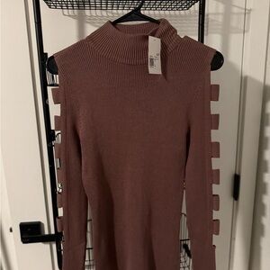 Forever 21 Mauve Cowl Neck Sweater